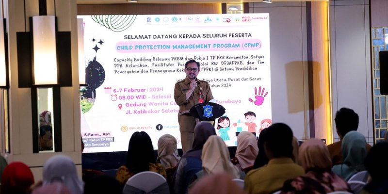 Pemkot Surabaya Beri Penguatan Kapasitas Ratusan Relawan Pkbm Optimalkan Pencegahan Kekerasan Anak