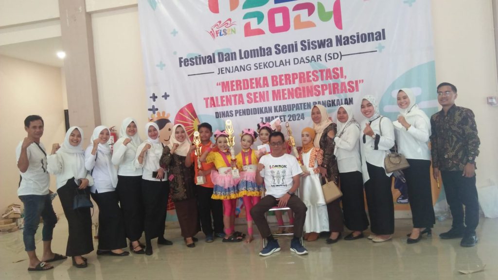 UPTD SDN Demangan 1 Mewakili Kecamatan Bangkalan, Sukses Raih Juara 1 Tari Lomba FLS2N