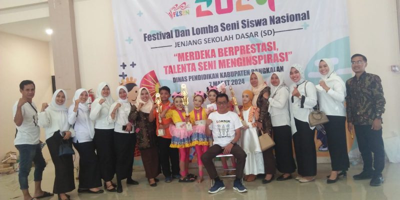 UPTD SDN Demangan 1 Mewakili Kecamatan Bangkalan, Sukses Raih Juara 1 Tari Lomba FLS2N