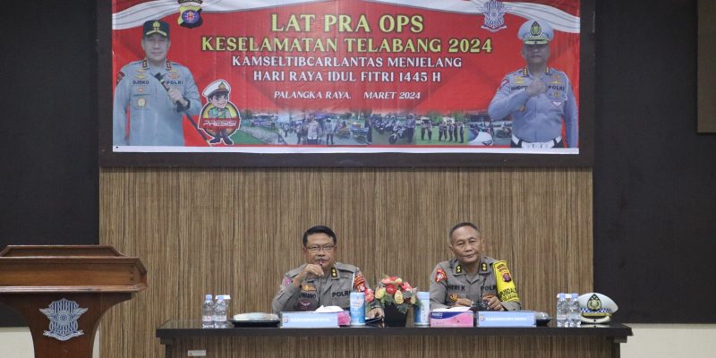 Ditlantas Polda Kalteng Gelar LATPRAOPS Jelang Operasi Keselamatan Telabang 2024