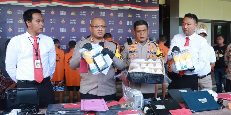 Polres Batang Tindak Tegas Kasus Narkoba, 9 Tersangka Ditangkap