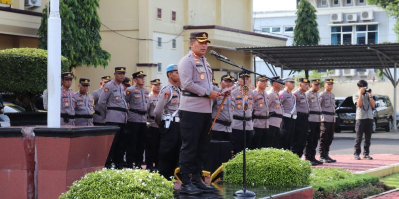 Kapolres Pekalongan Canangkan Aksi Keselamatan Jalan Dalam Apel Gelar Pasukan Operasi Keselamatan Lalu Lintas Candi 2024