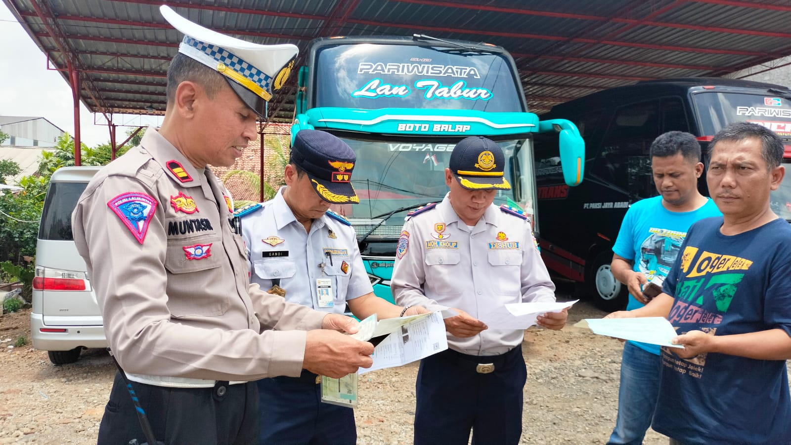 Dishub dan Satlantas Polres Batang Bersinergi Pastikan Keselamatan Penumpang