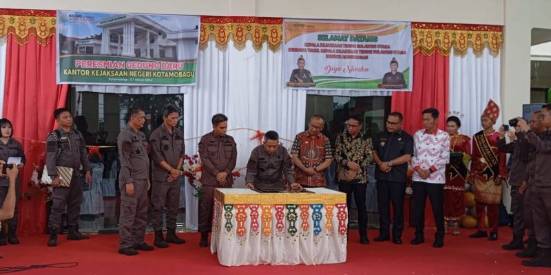 Peresmian Gedung Kejari Kotamobagu,” Kejati Sulut Berikan Apresiasi