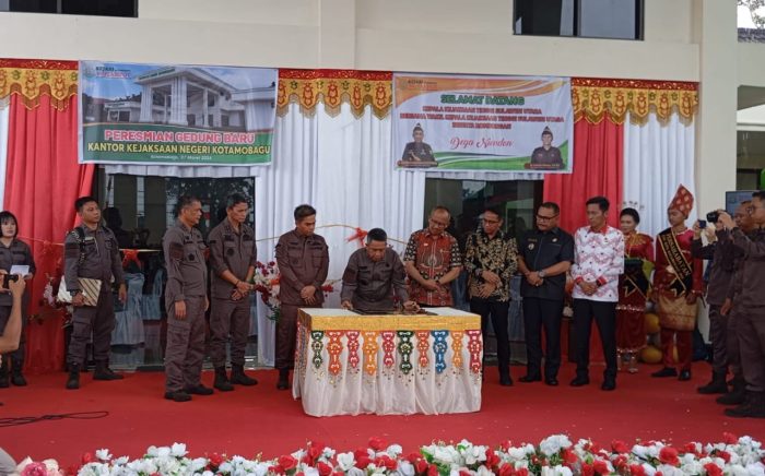 Peresmian Gedung Kejari Kotamobagu,” Kejati Sulut Berikan Apresiasi