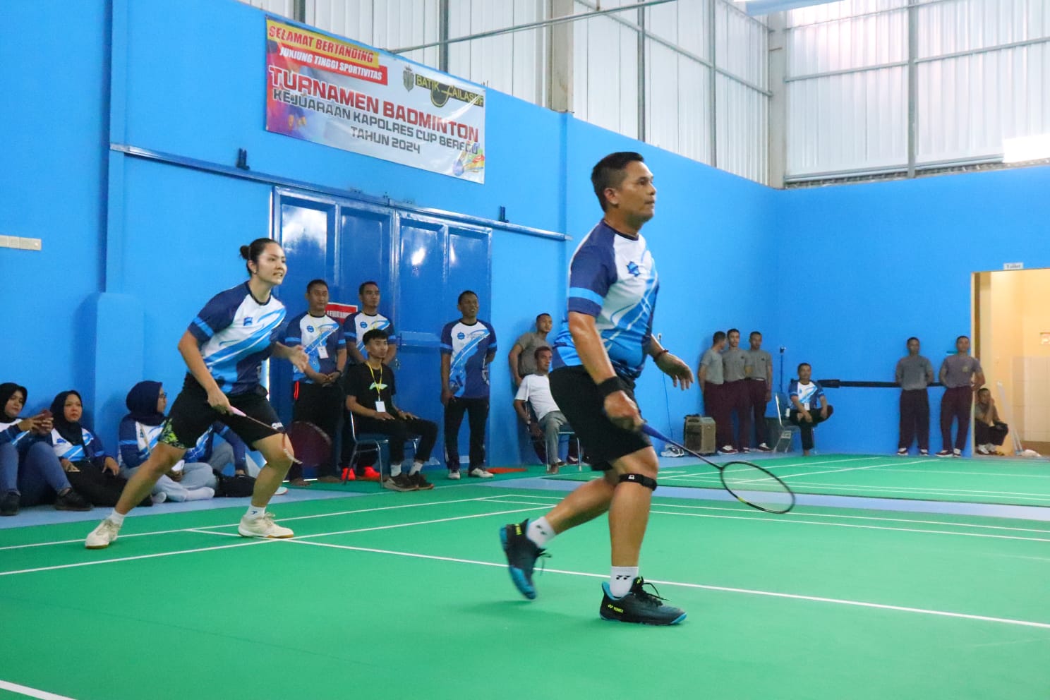 Kapolres Buka Turnamen Badminton Kapolres Pekalongan Cup 2024