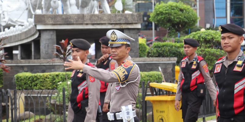 Menyambut Ramadhan Polres Purwakarta Terjunkan Sebanyak 64 Personel Pengamanan Pawai Akbar 1445 H
