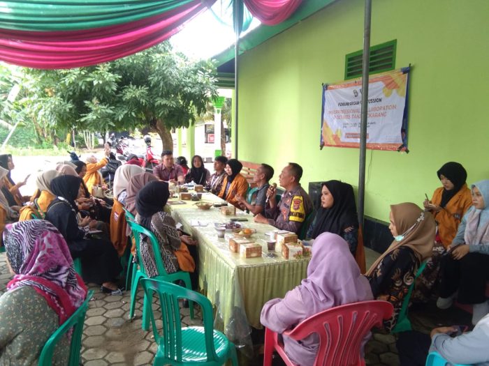 Satbinmas Polres Pringsewu Ajak Warga Ciptakan Suasana Yang Aman dan kondusif