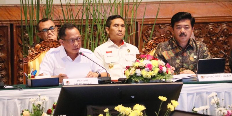 Kapolda Rakorsus Bersama Menteri LHK dan Forkopimda Maksimalkan Karhutla