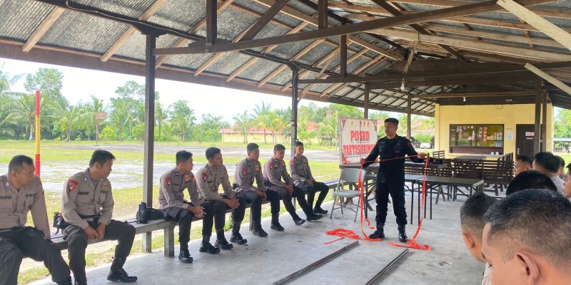 Tingkatkan Kemampuan Personel, Brimob Kalteng Gelar Latihan SAR