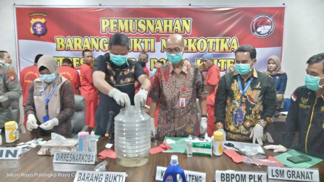 8 Ons Lebih Narkotika Dimusnahkan Polisi