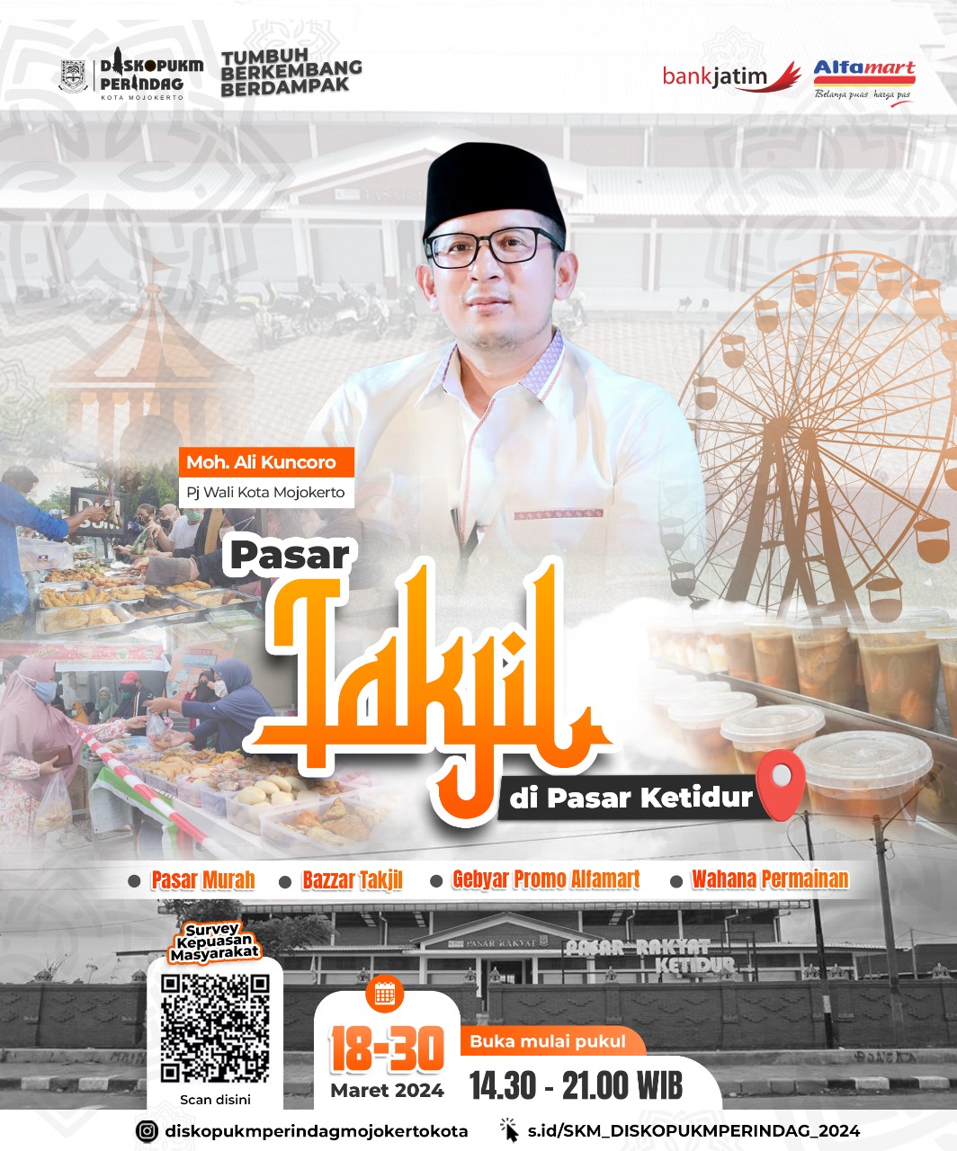 Pasar Takjil Ketidur, Promosikan Aneka Kuliner Kota Mojokerto