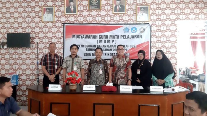 SMA N 3 Kotamobagu Gelar MGMP, Penyusunan Bahan Ujian Sekolah Tahun Pelajaran 2023/2024