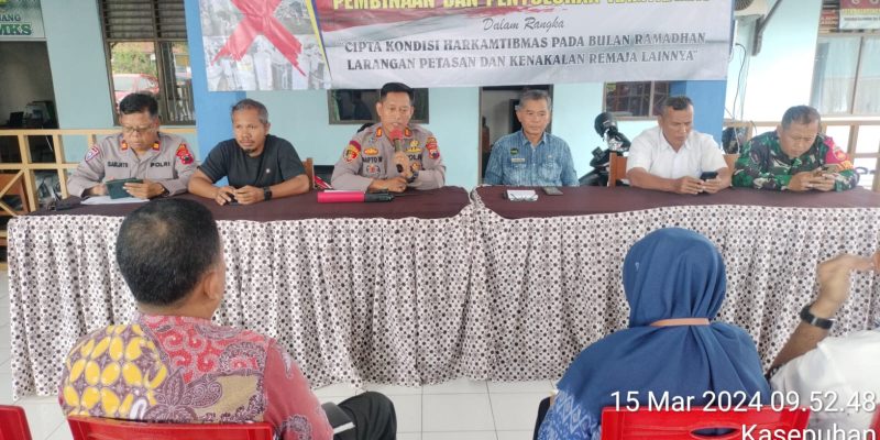 Kapolsek Batang Kota Tegaskan Larangan Menyalakan Petasan