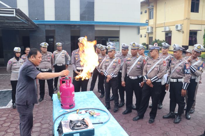 Ditlantas Polda Kalteng Ikuti Sosialisasi Penggunaan Tabung Gas Elpiji dari PT. Pertamina