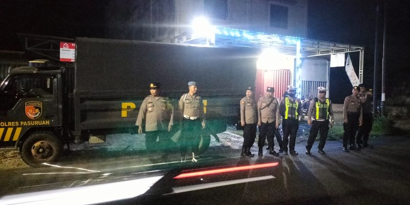 Ciptakan Rasa Aman Di Bulan Ramadhan, Polres Pasuruan Gelar Patroli Rutin Cipta Kondisi Menjelang Sahur