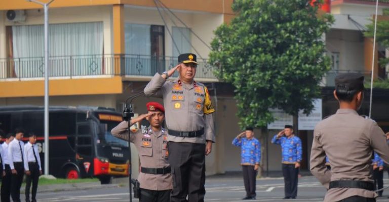 Wakapolda Lampung Pimpin Upacara Kesadaran Nasional