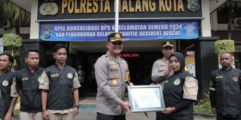 Tekan Fatalitas Lakalantas Polresta Malang Kota Resmikan “Traffic Accident Rescue”