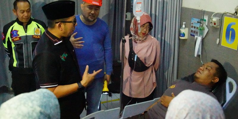 RS Gatoel Terbakar, Mas Pj Tinjau Lokasi dan Jenguk Korban Kebakaran