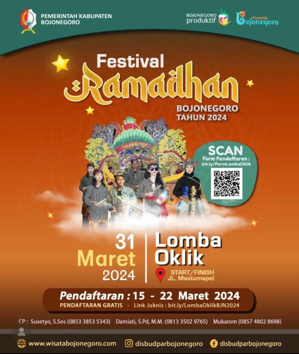 Lestarikan Tradisi Lokal dan Meriahkan Ramadhan, Disbudpar Bojonegoro Gelar Lomba Oklik