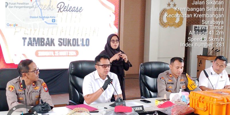 Polrestabes Surabaya Amankan Pelaku Pembunuhan Berencana di Kawasan Tambak Sukolilo Surabaya