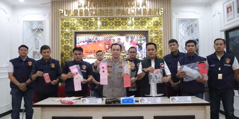 Operasi Pekat 2024, Polrestabes Palembang Sita Lebih 1/2 Kilogram Sabu, Gulung 27 Pelaku Narkoba