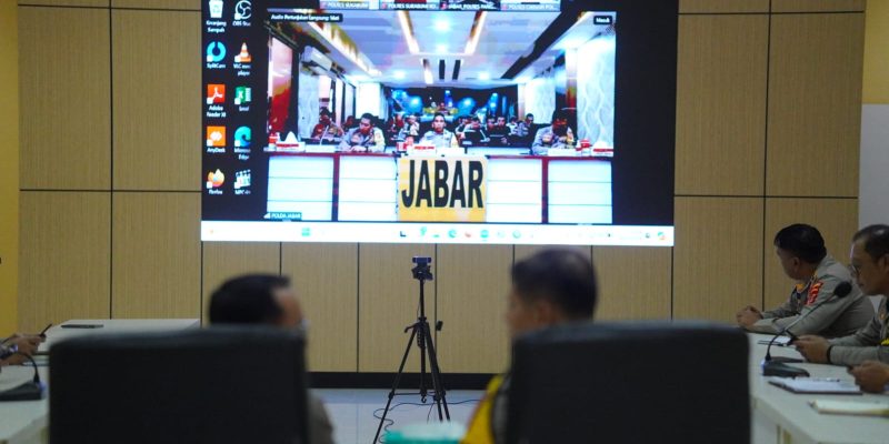 Polres Purwakarta Ikuti Lat Pra Ops Ketupat Lodaya 2024 Secara Virtual Bersama Polda Jabar