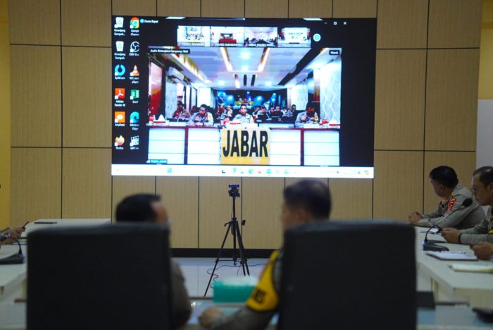 Polres Purwakarta Ikuti Lat Pra Ops Ketupat Lodaya 2024 Secara Virtual Bersama Polda Jabar