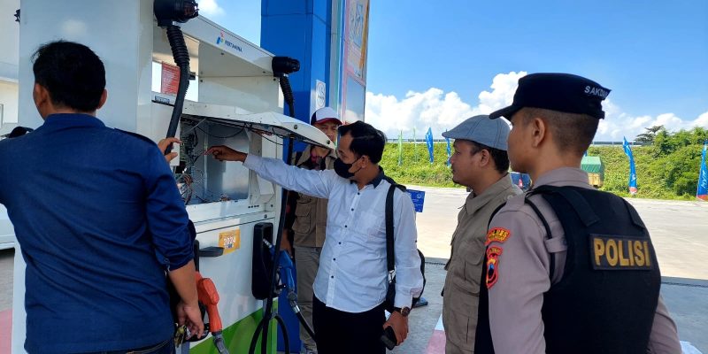 Antisipasi Kecurangan dan Kelangkaan BBM, Polres Pekalongan Sidak SPBU
