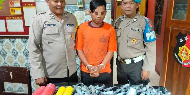 Menjelang Berakhirnya Operasi Pekat, Polsek Purwosari Berhasil Amankan Pelaku Pemilik Bahan Peledak