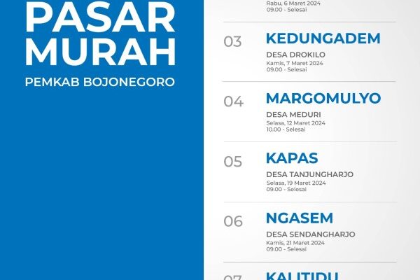 Pemkab Bojonegoro Terus Gelar Pasar Murah untuk Tekan Inflasi, Ringankan Beban Ekonomi Warga