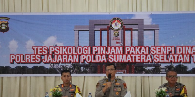 Kapolres Musi Rawas Pantau Langsung Tes Pemeriksaan Psikologi Personel Pinjam Pakai Senpi Dinas