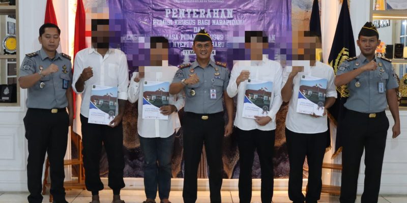 4 Warga Binaan Pemasyarakatan Lapas Pemuda Tangerang, Terima SK Remisi Hari Raya Nyepi Tahun 2024
