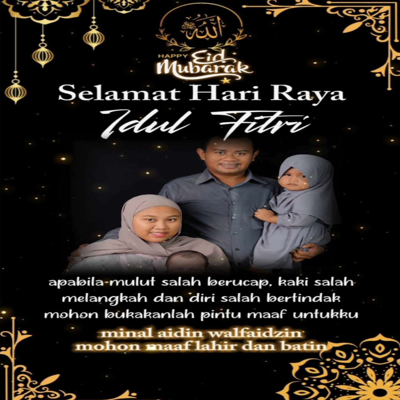 Keluarga Besar Moh.Fares, S. Ap Mengucapkan Hari Raya Idul Fitri 1445 H