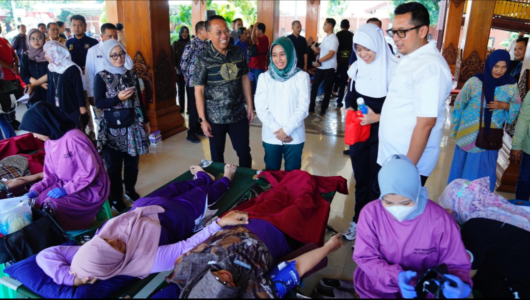 Peduli Sesama, Karyawan Kota Mojokerto Berbondong-bondong Donor Darah