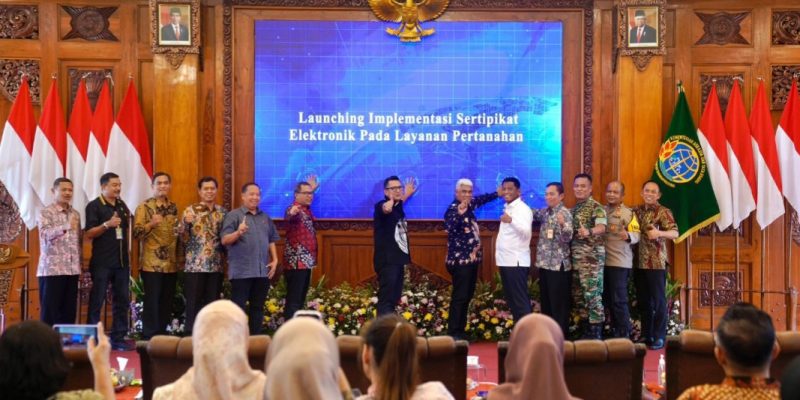 Pemkot Bersama Kantah Kota Mojokerto Launching Implementasi Sertipikat Elektronik, Lebih Aman dan Efisien