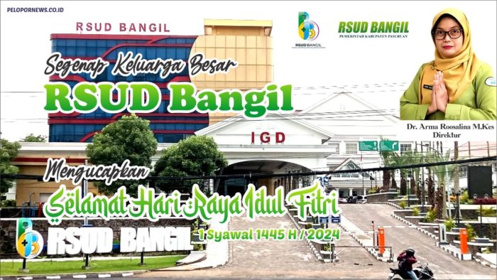 Segenap Keluarga Besar RSUD Bangil Mengucapkan “Selamat Hari Raya Idulfitri 1445 Hijriah