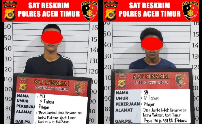 Dua dari Tiga Pelaku Pengeroyokan di Indra Makmur Menyerahkan Diri ke Polres Aceh Timur