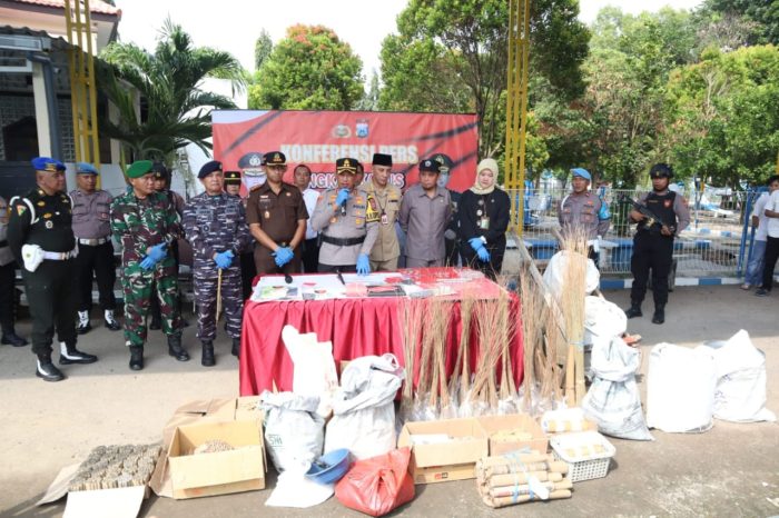 Polres Bangkalan Gelar Konferensi Pers Hasil Ops Pekat Semeru 2024