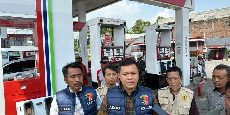 Jelang Lebaran Polresta Sidoarjo Gandeng UPT Metrologi Cek Sejumlah SPBU