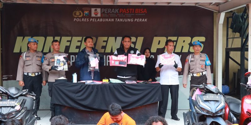Jelang Hari Raya Idul Fitri 1445 H Polres Tanjung Perak Berhasil Ungkap 55 Kasus Dengan 60 Tersangka