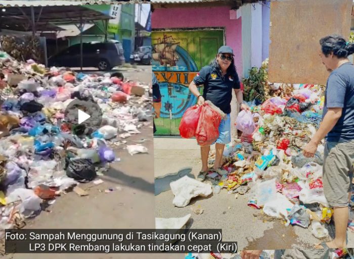 DPK Lembaga Pemantau Pelayanan Informasi Publik (LP3) Rembang Melakukan Giat Bersih bersih Di Desa Tasikagung – Rembang