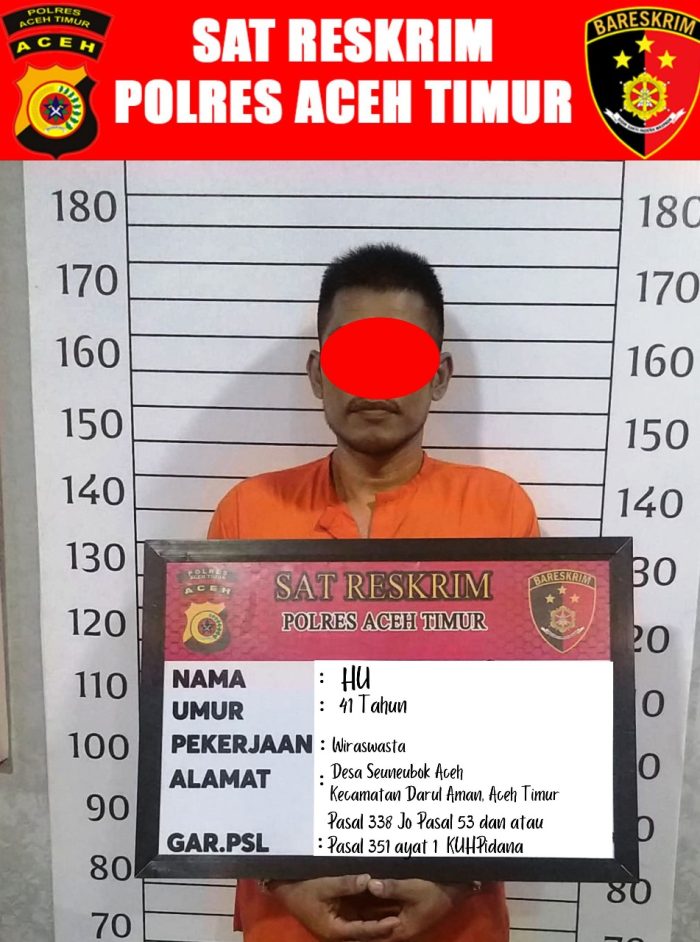 Satreskrim Polres Aceh Timur Amankan Pelaku Percobaan Pembunuhan dan Penganiayaan di Idi Cut