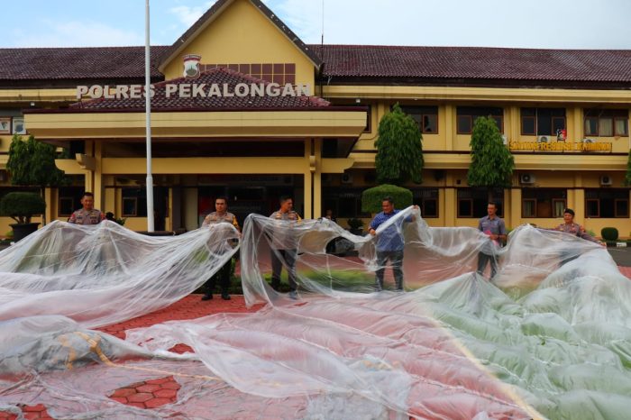 Sebanyak 38 Balon Udara Liar Diamankan Polres Pekalongan Saat Syawalan, Ini Wilayah Yang Paling Banyak Balon Udaranya