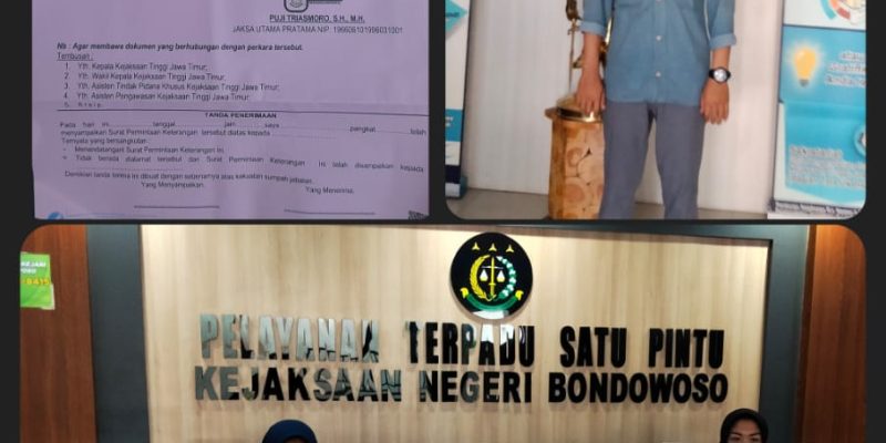 Diduga Pihak Kejaksaan Negeri Bondowoso Tidak Terbuka Dan Loyal Terhadap Pelaporan
