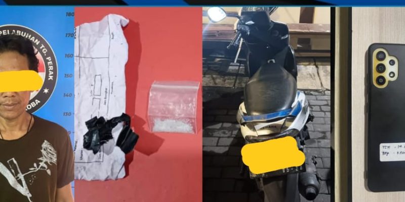 Polres Pelabuhan Tanjung Perak berhasil Menangkap Pengedar Narkotika Jenis Sabu