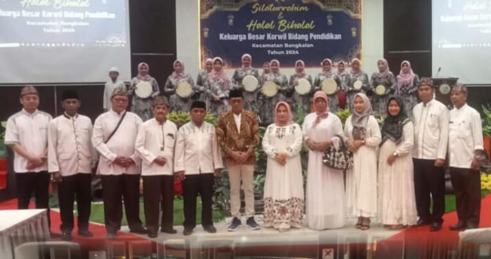 K3S Dan Bidang Pendidikan Kecamatan Bangkalan Adakan Halal BiHalal Meriah kan idul Fitri 1445-M /2024M