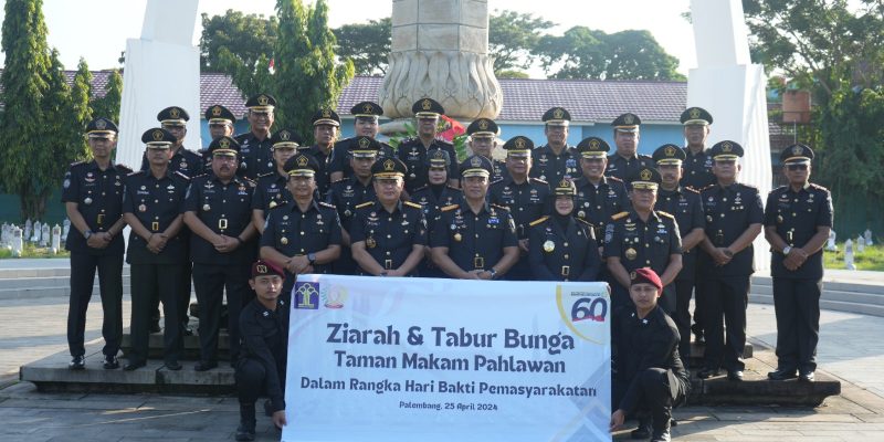 Jelang Puncak Acara Peringatan Hari Bakti Pemasyarakatan Ke 60, Lapas Lubuklinggau Lakukan Tabur Bunga