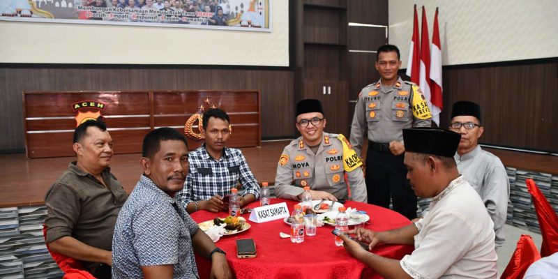 Halal Bihalal Kapolres Aceh Timur Bersama Organisasi Insan Pers Berlangsung Penuh Kekeluargaan