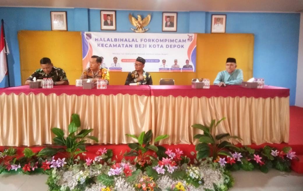 Camat Beji Depok Hendra Halal bih Halal Seluruh Warga Kematan Beji Depok Jawa Barat
